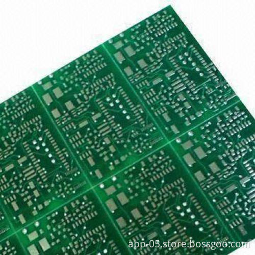 2-layered PCB with 0.5/0.5oz Basic Copper Thickness and Green Solder Mask, RoHS Mark